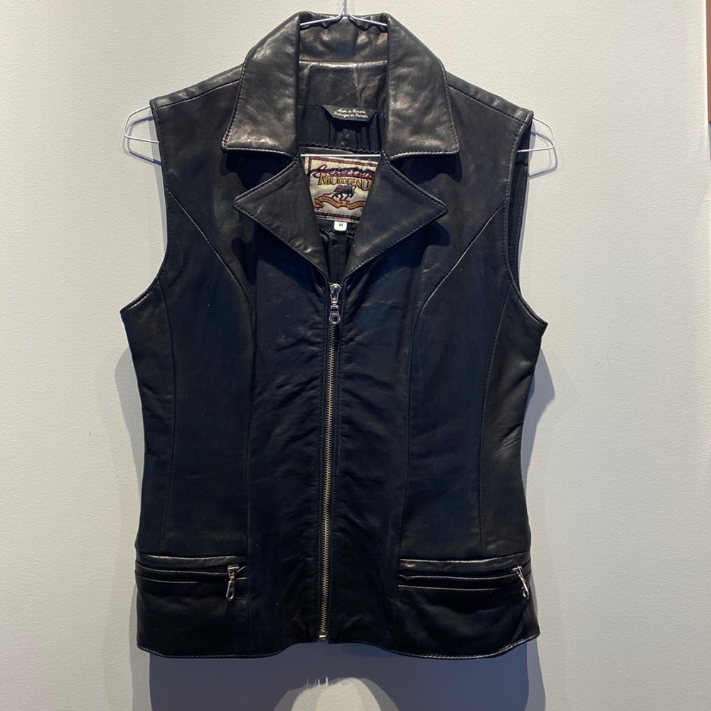 Vintage leather vest